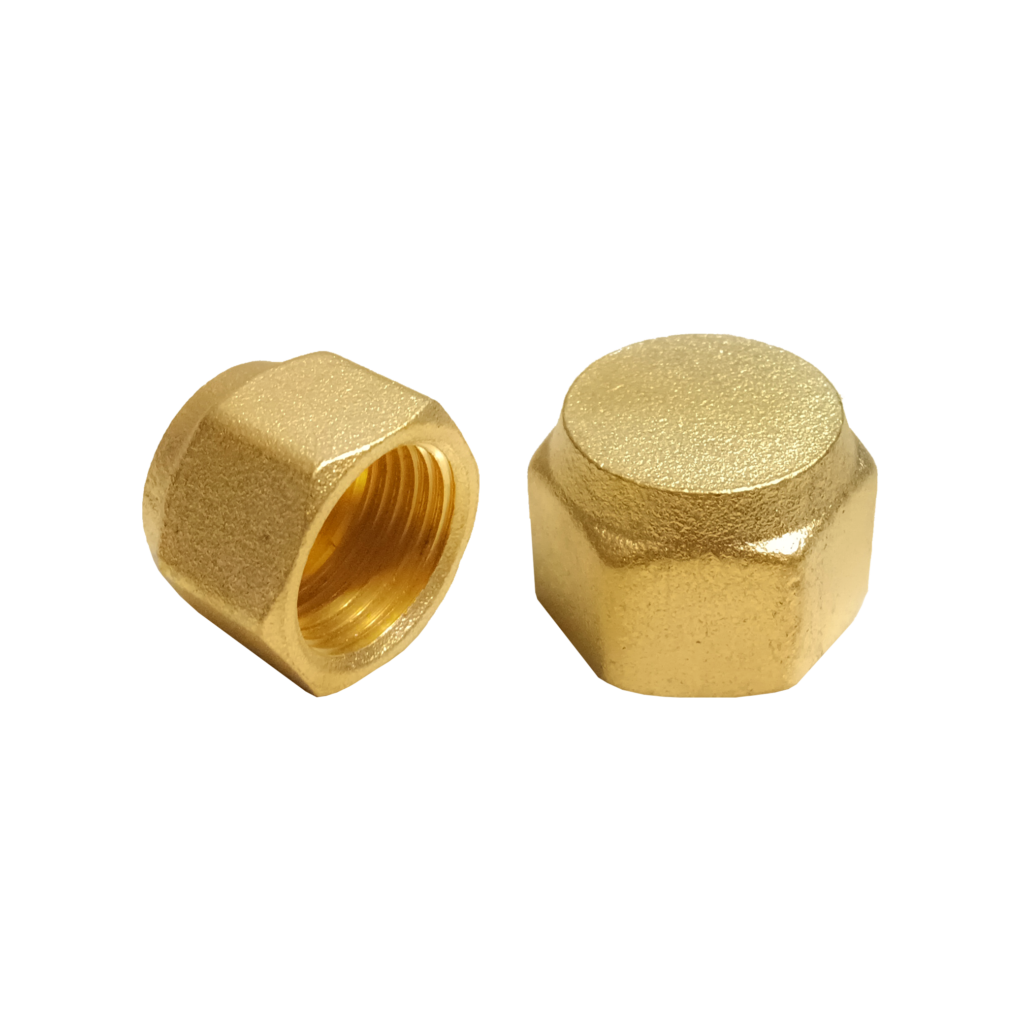 High quality heavy duty brass flare nut for plumbing and HVAC fittings